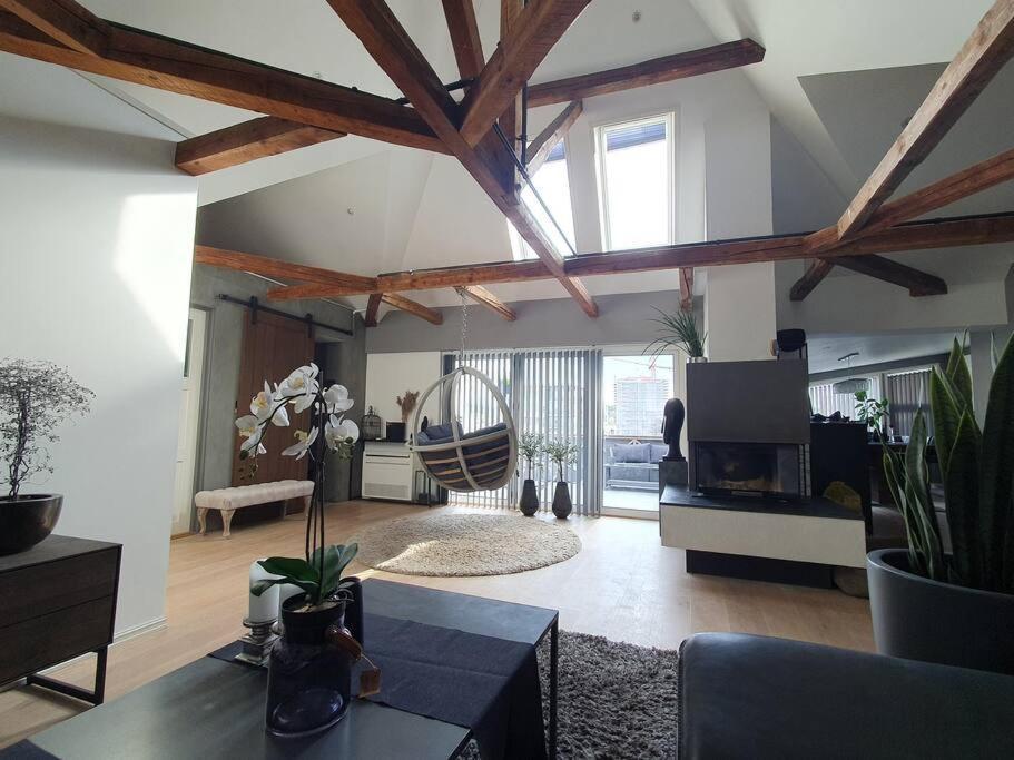 Modern Loftsleilighet فردريكسْتاد المظهر الخارجي الصورة