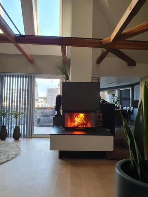 Modern Loftsleilighet فردريكسْتاد المظهر الخارجي الصورة
